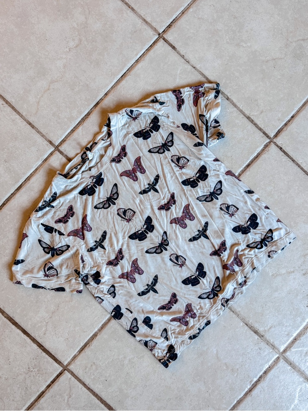Kate Quinn • Moth Print Boxy Tee
